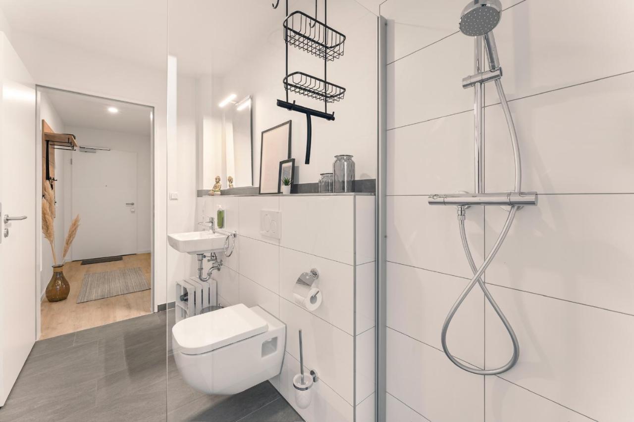 Modernes Apartment Am Gleispark Oldenburg Exteriör bild