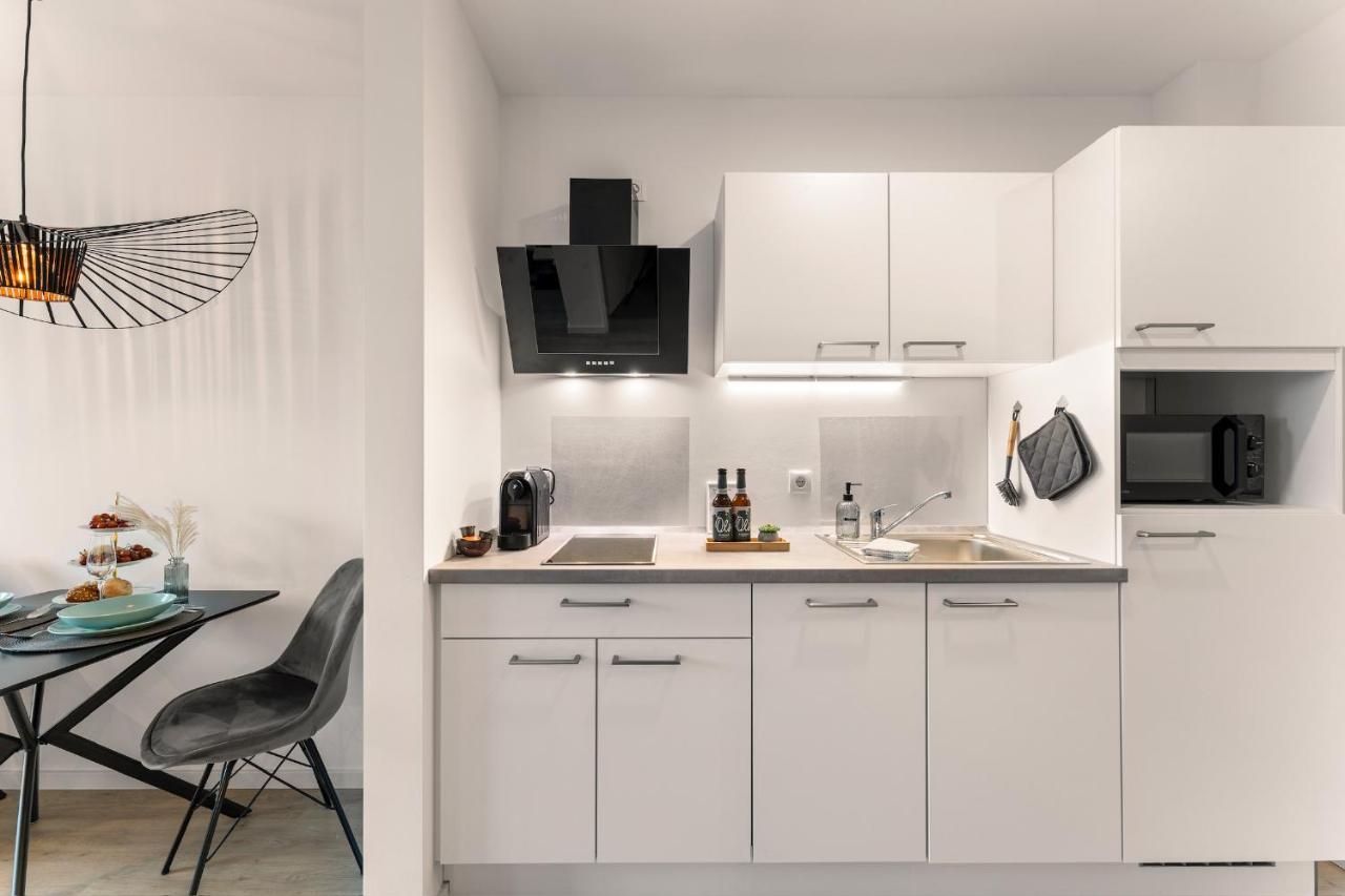 Modernes Apartment Am Gleispark Oldenburg Exteriör bild