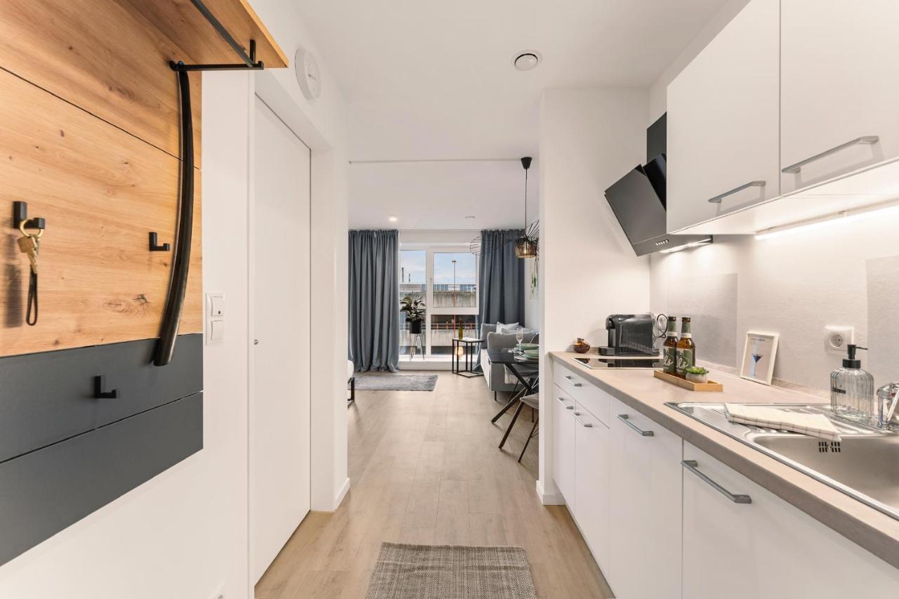 Modernes Apartment Am Gleispark Oldenburg Exteriör bild